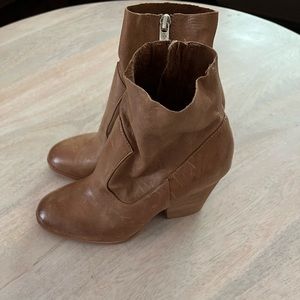 Isola Tan Leather Booties